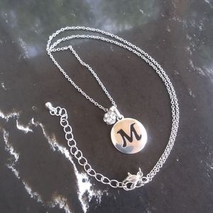 M Monogram Pendant Necklace 3/$15